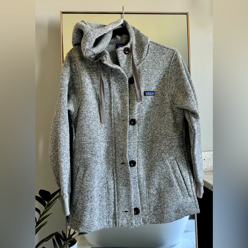 Patagonia Women’s Hooded Better Sweater Coat Grey XS